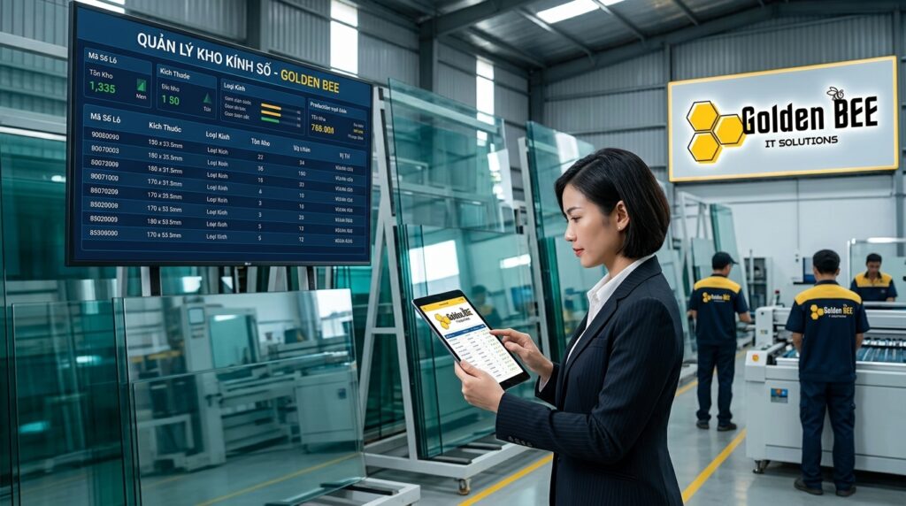 Viết phần mềm quản lý kho kính & vật liệu kính theo yêu cầu - Tin tức Golden Bee