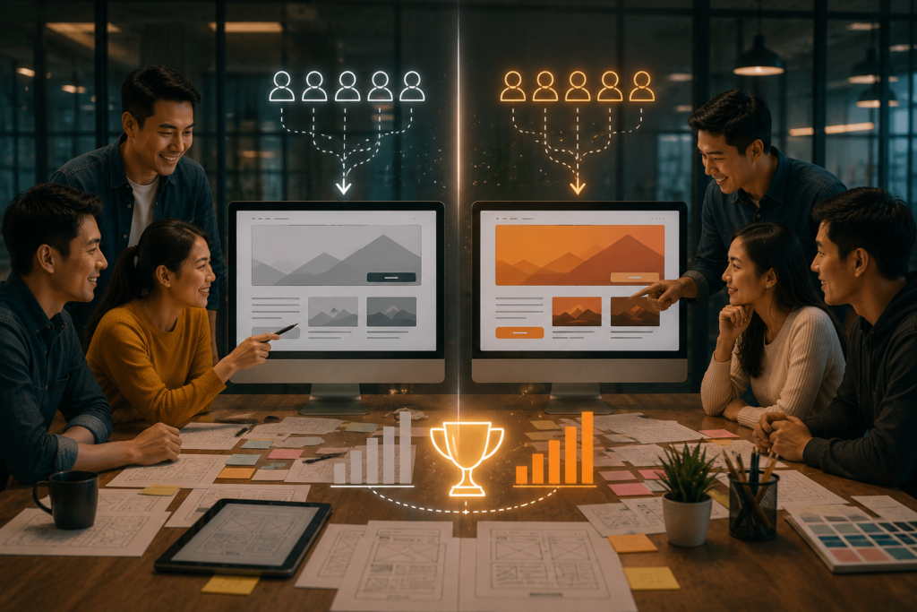 Split Testing Là Gì? Cách Áp Dụng Split Testing Tăng Chuyển Đổi Website Doanh Nghiệp Năm 2026–2027 - Tin tức Golden Bee