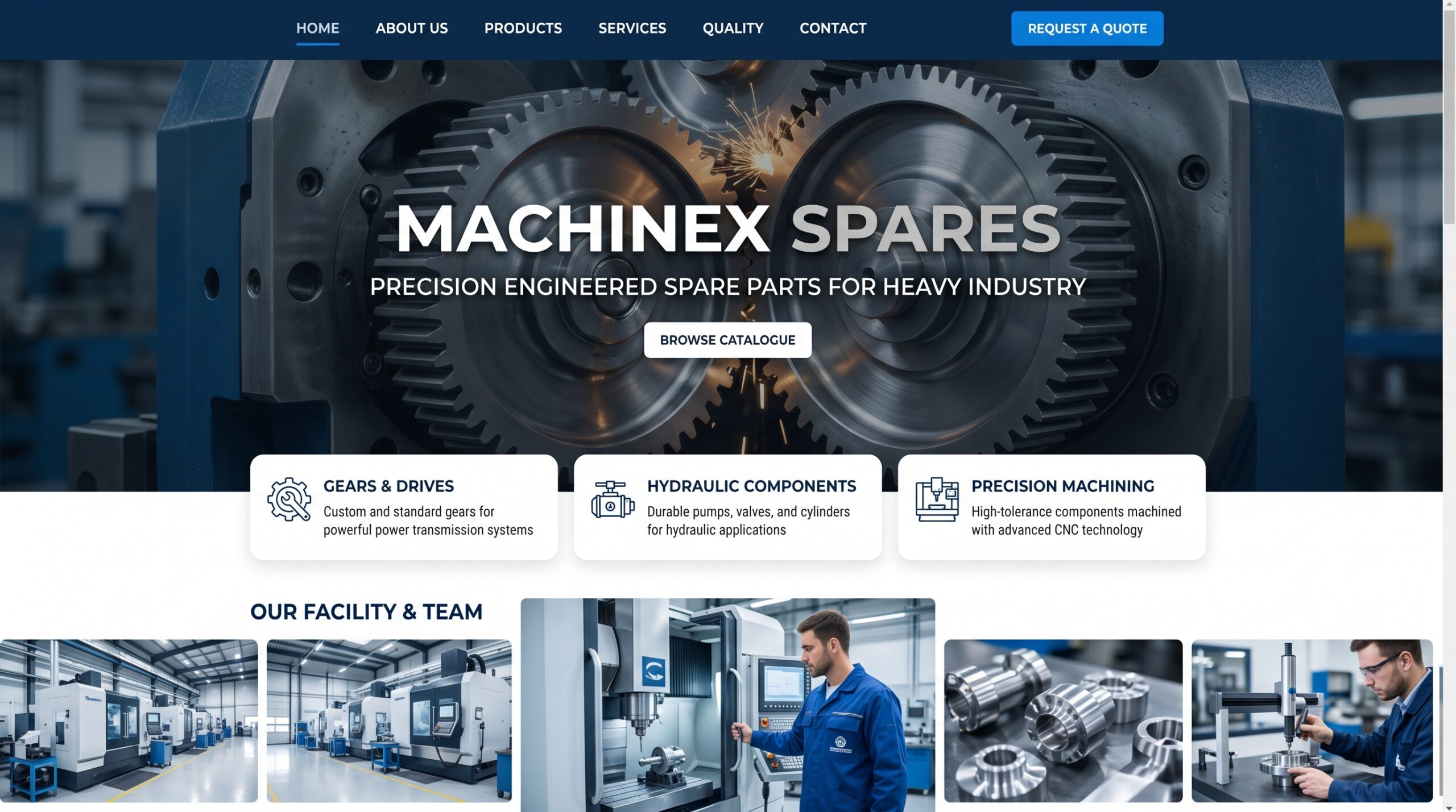 Thiết Kế Web Phụ Tùng Cần Thơ Giúp Tăng Doanh Thu Đột Phá Cho Xưởng Cơ Khí Sản Xuất
