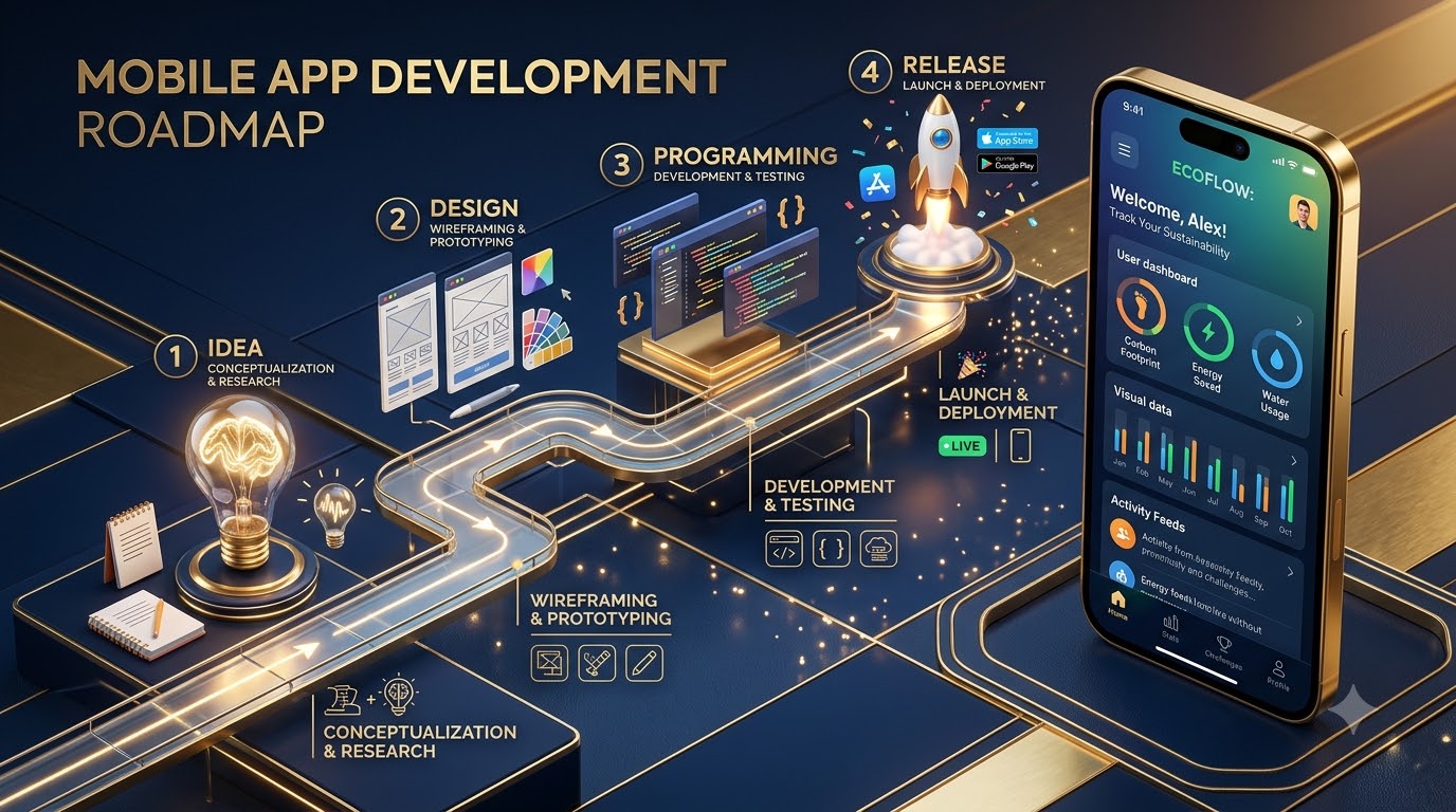 Roadmap phát triển app mobile: Hướng dẫn chi tiết từ A-Z (Cập nhật 2026)