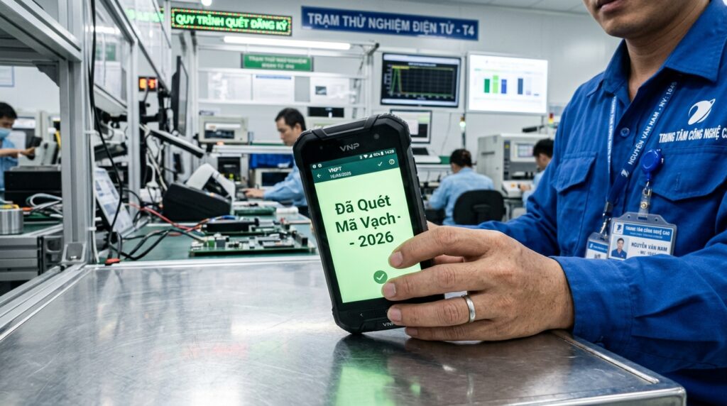 Công nghệ quét mã di động làm rõ giá trị quản lý kho trên điện thoại là gì trực tuyến