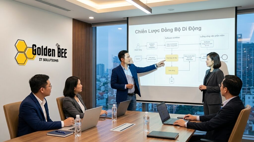  Hợp nhất thông tin quản trị giúp tối ưu quản lý kho trên điện thoại là gì cùng Golden Bee