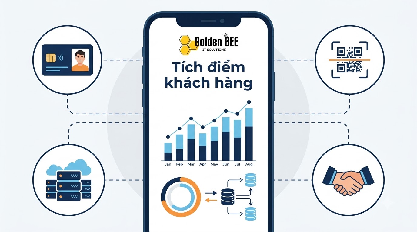 App tích điểm khách hàng chuyên nghiệp và trọn gói từ Golden Bee.
