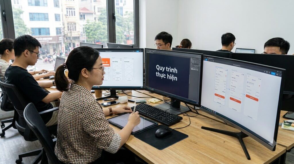  Quy trình các bước thực hiện thiết kế app iPhone chuẩn mực.
