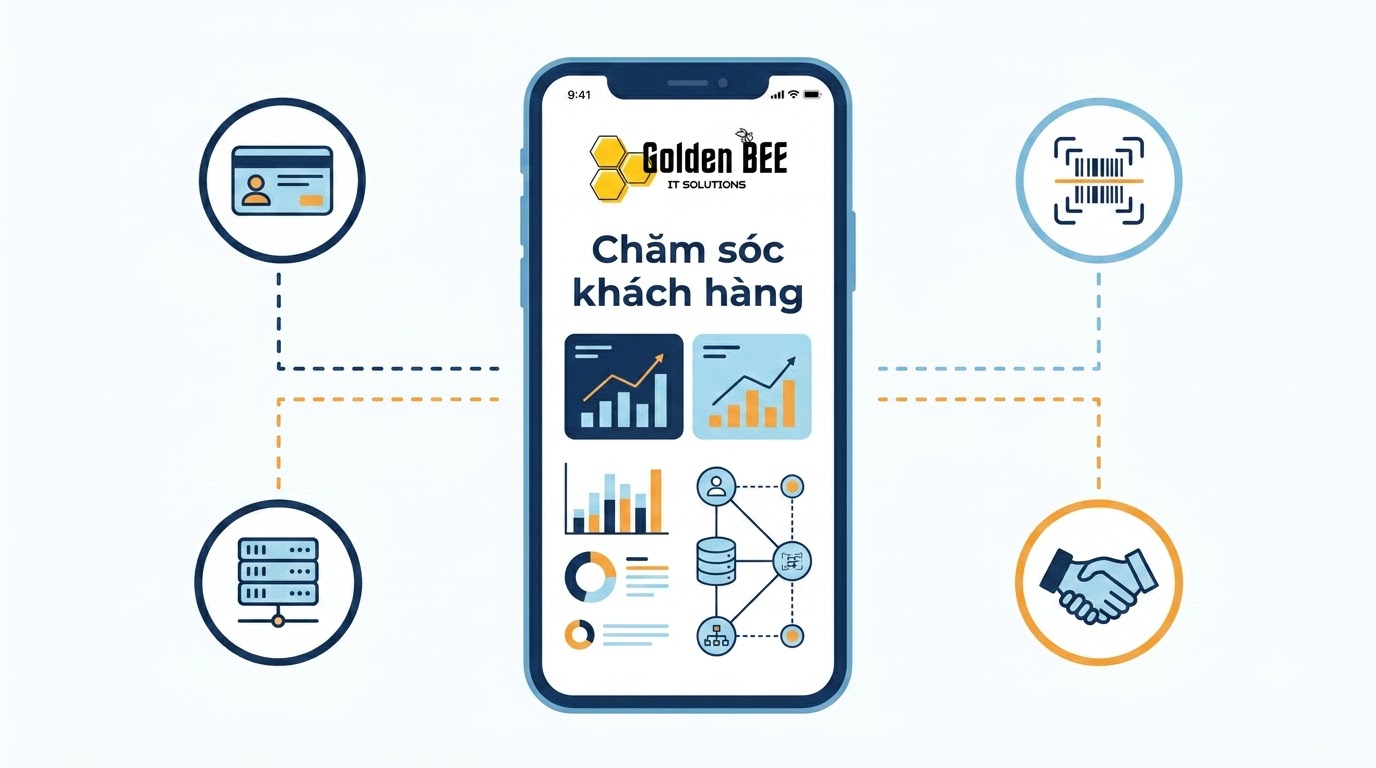 App loyalty chăm sóc khách hàng chuyên nghiệp và trọn gói từ Golden Bee.