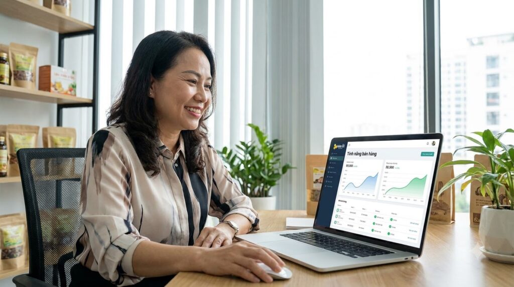 Các tính năng quan trọng có trong app quản lý bán hàng.
