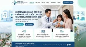 Thiết kế web Phòng Khám Tai Mũi Họng Cần Thơ