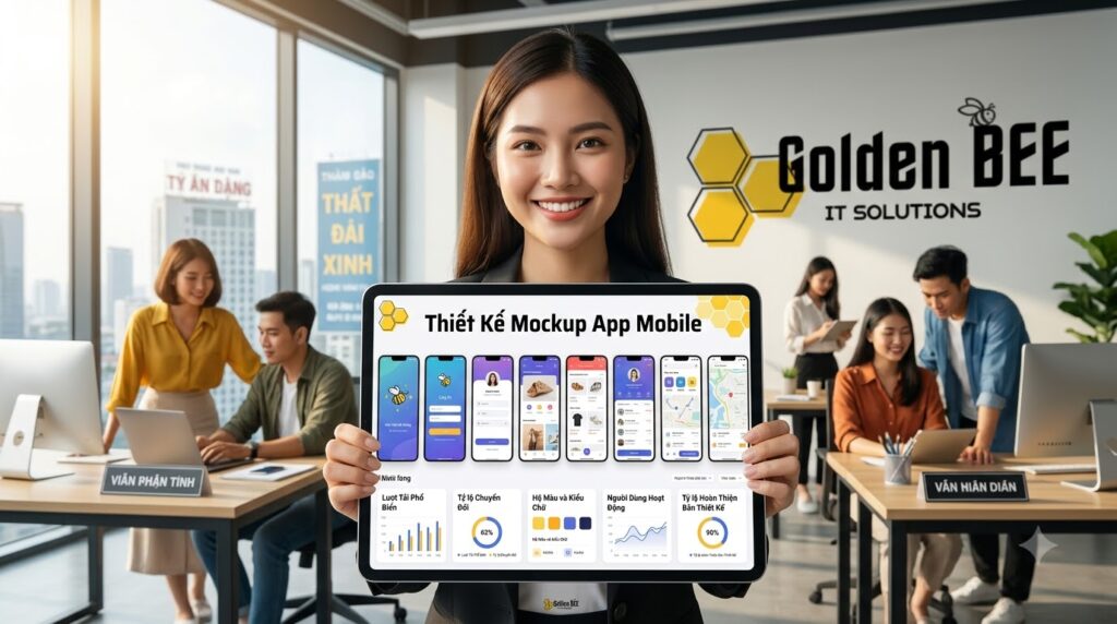 Thiết Kế Mockup App Mobile: Nguyên Tắc Và Xu Hướng Mới Nhất - Tin tức Golden Bee