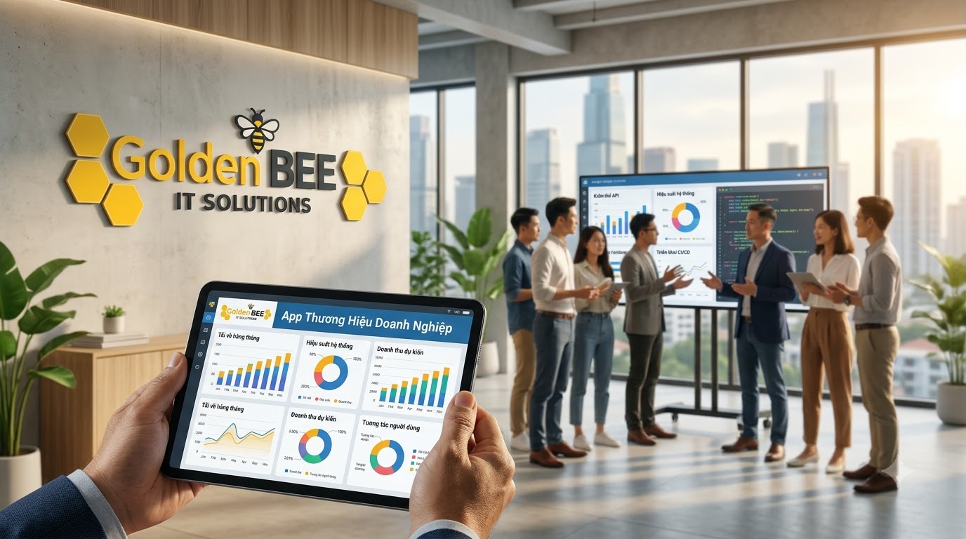 Giải pháp phát triển app thương hiệu doanh nghiệp chuyên nghiệp tại Golden Bee