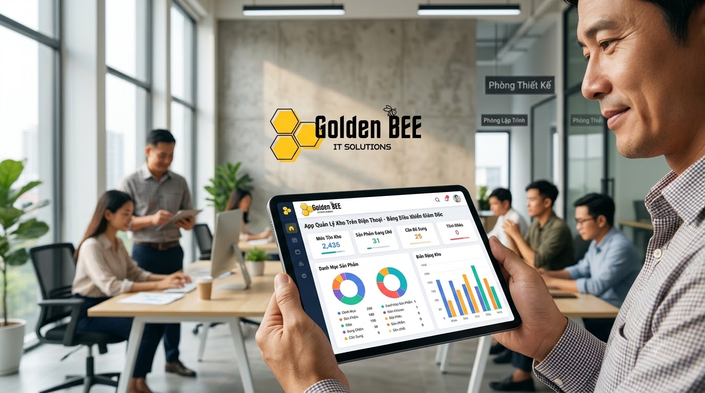 Giải pháp phát triển app quản lý kho trên điện thoại tối ưu cho doanh nghiệp tại Golden Bee