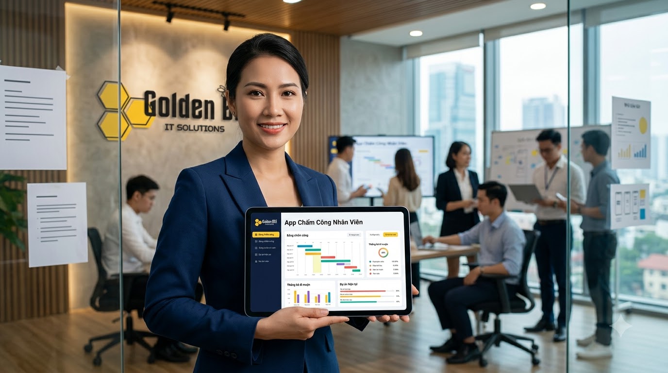 Giải pháp phát triển app chấm công nhân viên tối ưu cho doanh nghiệp tại Golden Bee