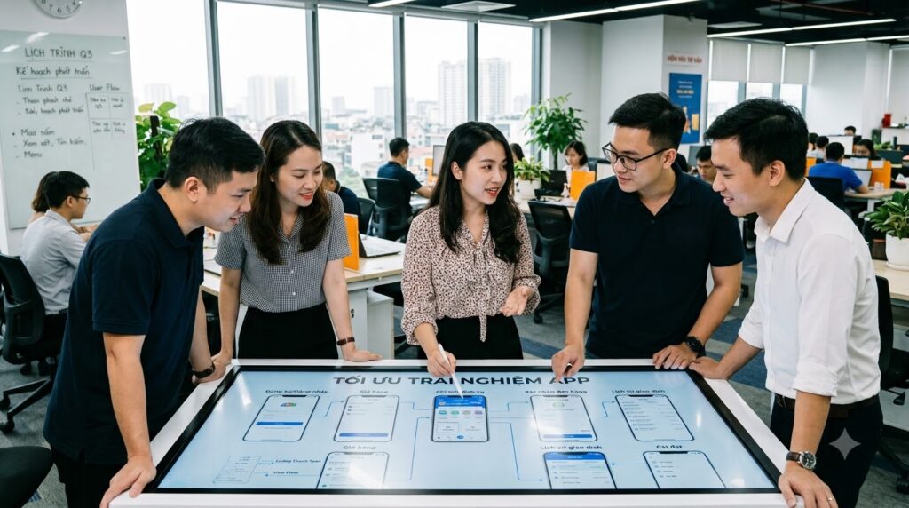 thiết kế trải nghiệm người dùng app giúp tối ưu giao diện