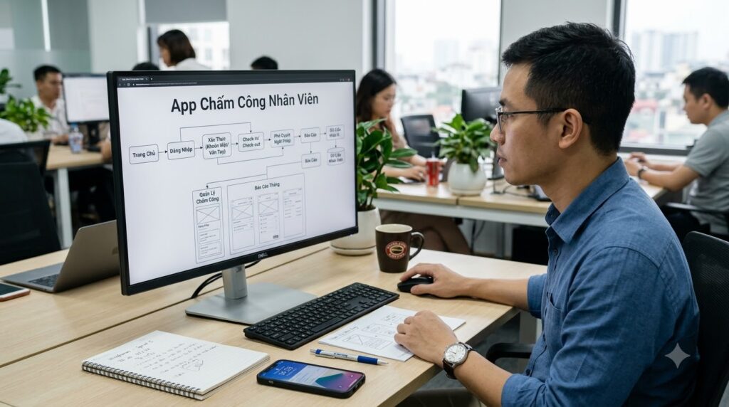 Định nghĩa khái niệm và đối tượng phù hợp dùng app chấm công nhân viên
