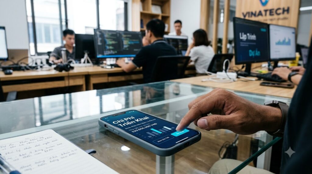 Bảng dự toán chi phí và thời gian làm app khảo sát ý kiến khách hàng