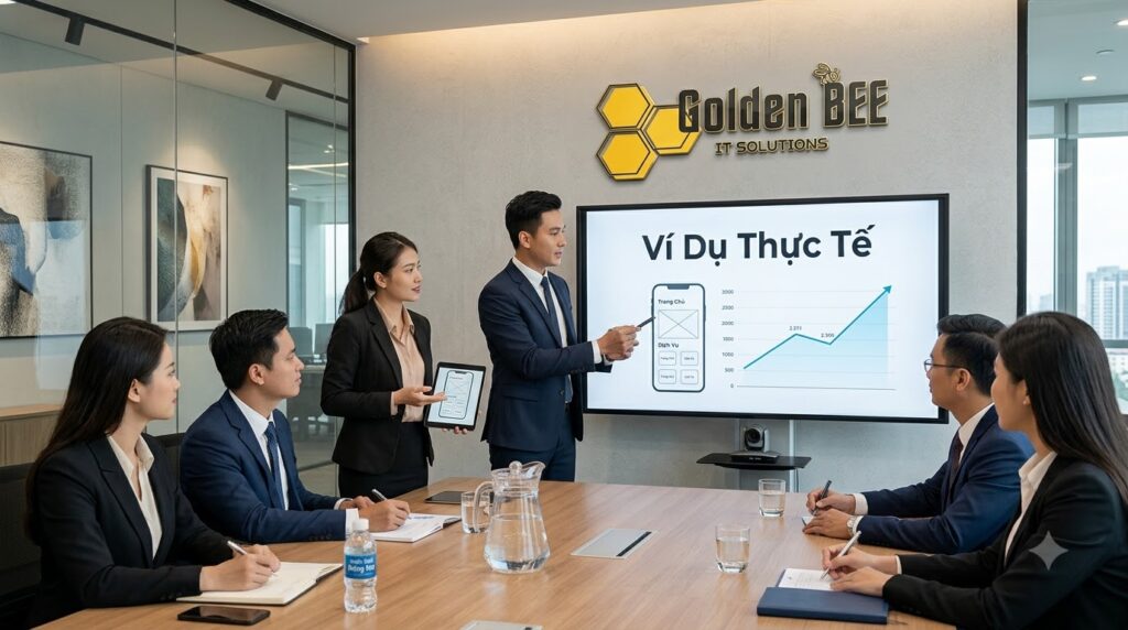  Minh họa dự án thực tế thành công khi dùng app giới thiệu công ty
