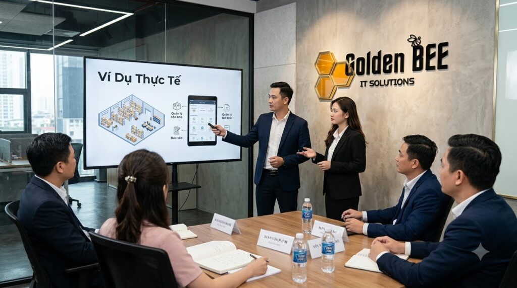 Case study thực tế chứng minh hiệu quả app quản lý kho trên điện thoại