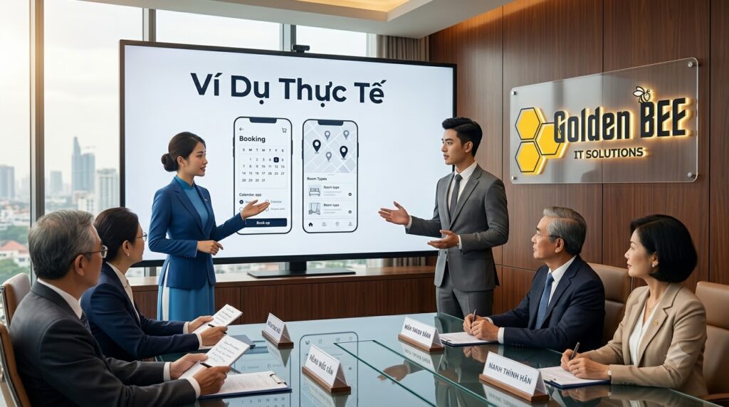 Case study minh họa hiệu quả thực tế của app đặt sân đặt phòng