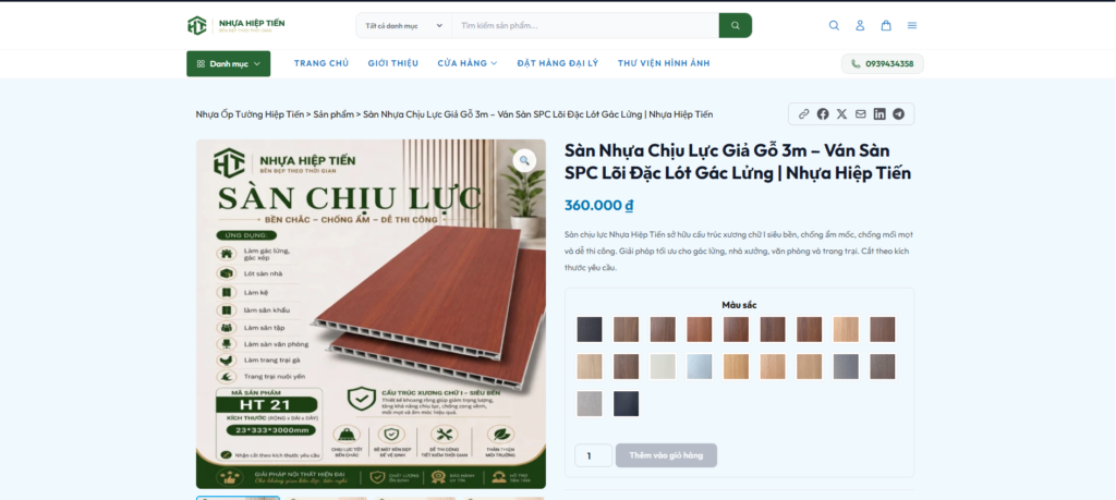 Sàn Nhựa Chịu Lực Giả Gỗ